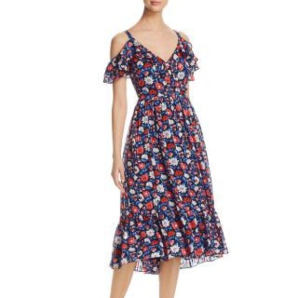 Kate Spade Floral Midi Dress | 14 - Picture 1 of 3